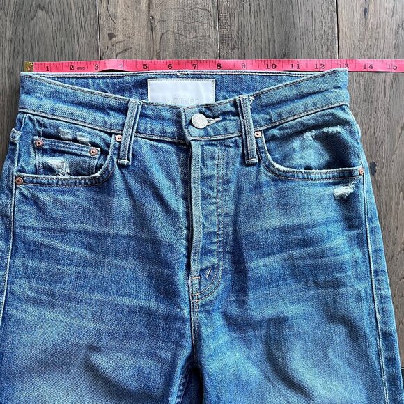 Mother Superior The Tomcat Ankle Jeans Size 25 Button Fly Pray for Hidden Gems - Picture 8 of 10